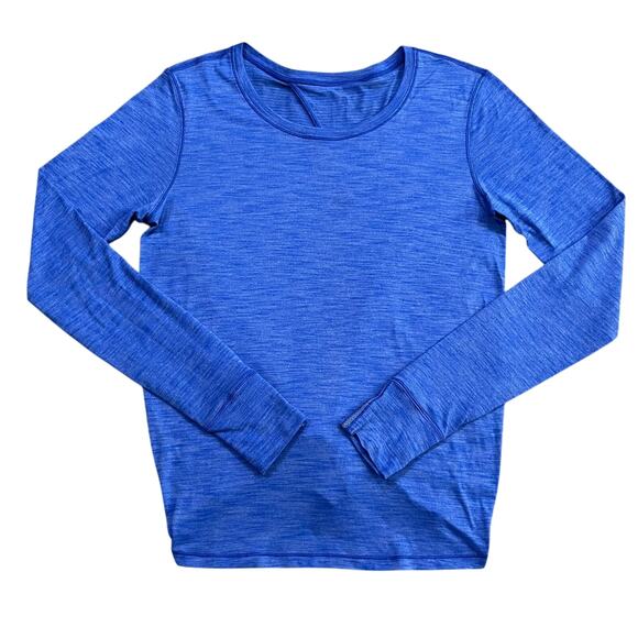 Lululemon Beat The Heat Long Sleeve Heathered Blazer Blue Size 6 - Picture 1 of 5